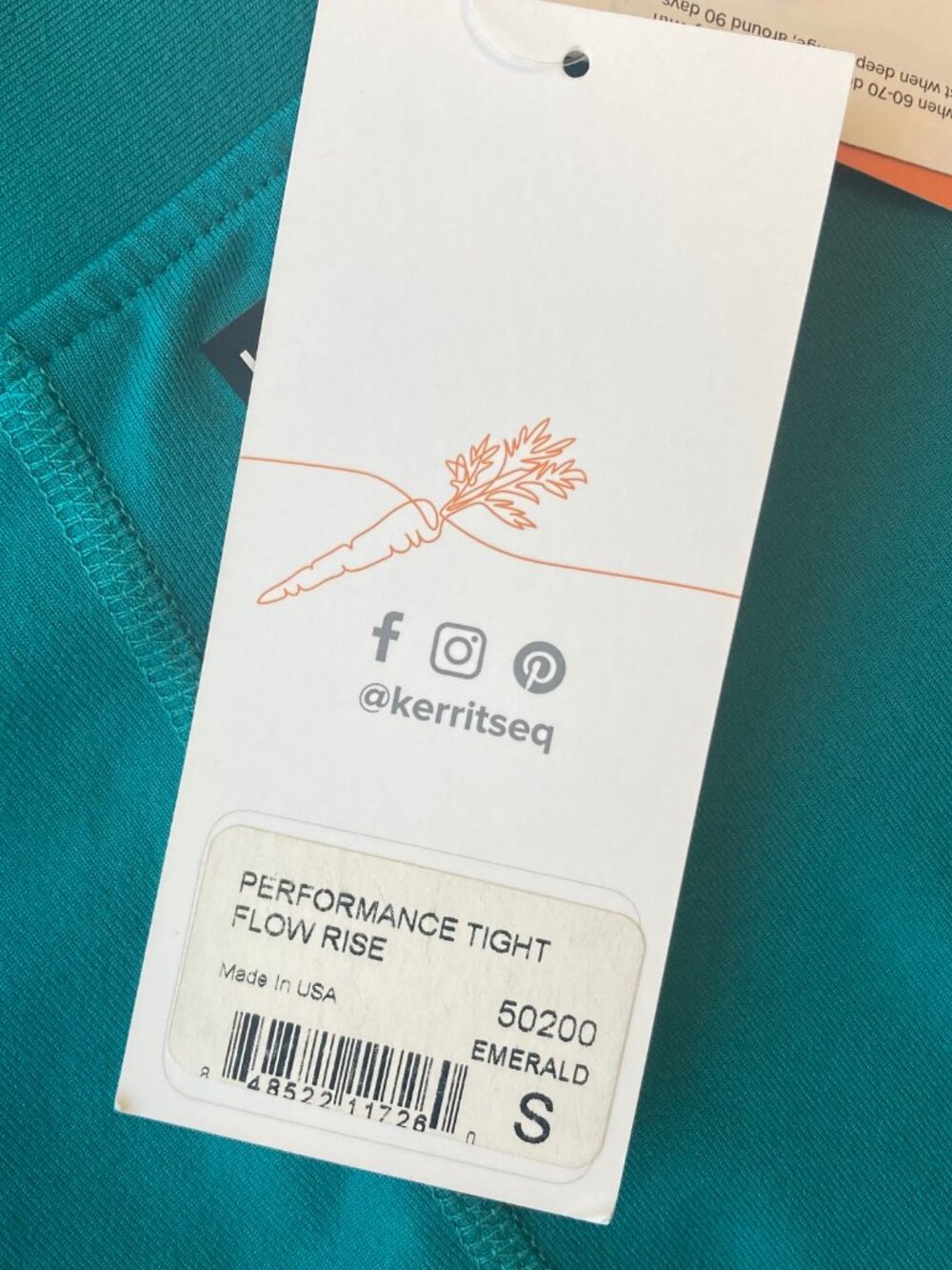 Kerrits Flow Rise Performance Riding Tights Womens Small S Emerald NWT - Picture 6 of 11
